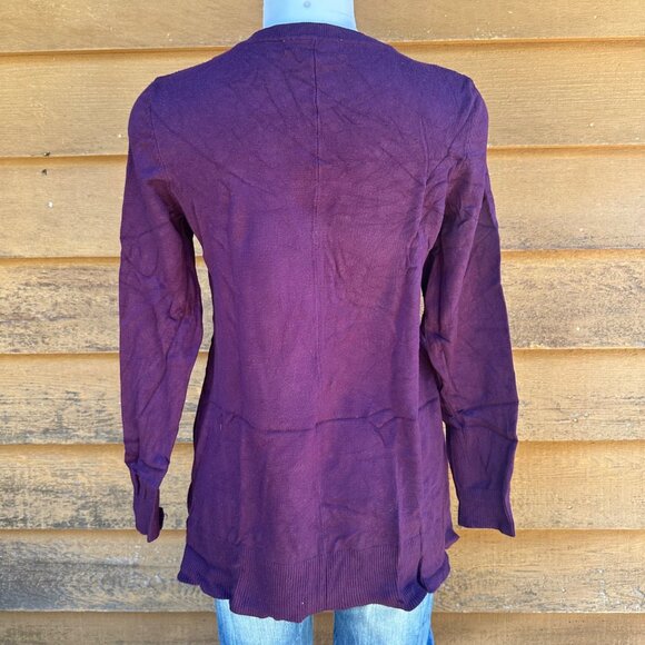 DKNY Jeans Plum V-Neck Oversized Soft  Sweater Size M/L - Picture 5 of 7